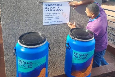 Corsan instala novos pontos de coleta de óleo de cozinha usado para incentivar descarte correto