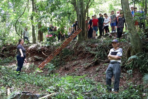 Estudantes conhecem sistema Caxambu de proteção de nascentes da Ceriluz