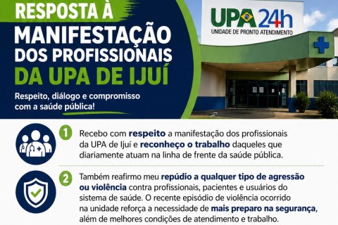 Vereador Busnello responde à nota dos profissionais da UPA de Ijuí