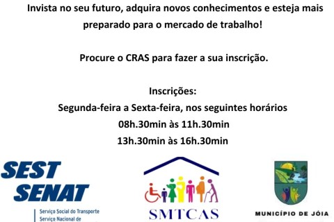 Jóia abre inscrições para cursos gratuitos de qualificação profissional